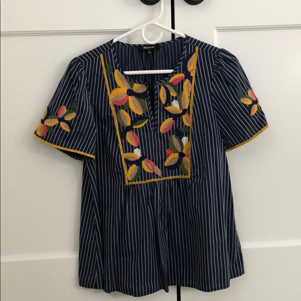 Madewell Embroidered Top